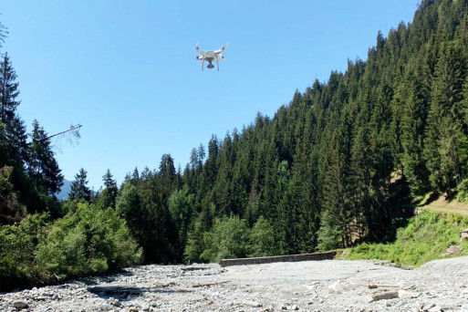 chluein GR, Geländeaufnahmen mit Drohne, HMQ AG