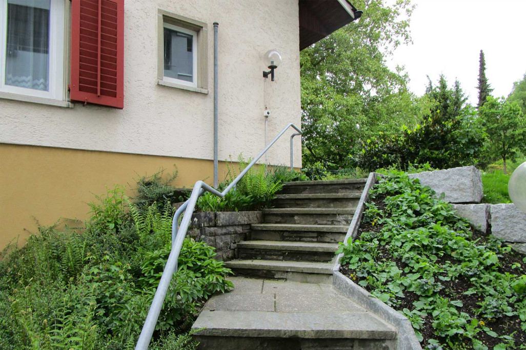 Digitales Geländemodell (DGM), Treppenaufgang