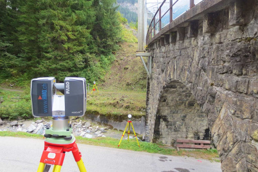 Laserscanning HMQ AG RhB Viadukt Bergün