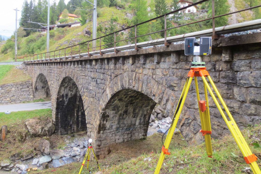 Laserscanning HMQ AG RhB Viadukt Bergün