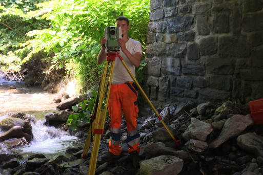 Digitales Geländemodell (DGM), Porteinbachbrücke, Fabian Schläpfer, HMQ AG